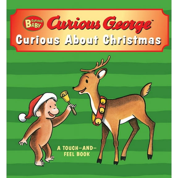 Curious Baby Curious about Christmas (Curious George Touch-And-Feel Board Book) (Board Book)