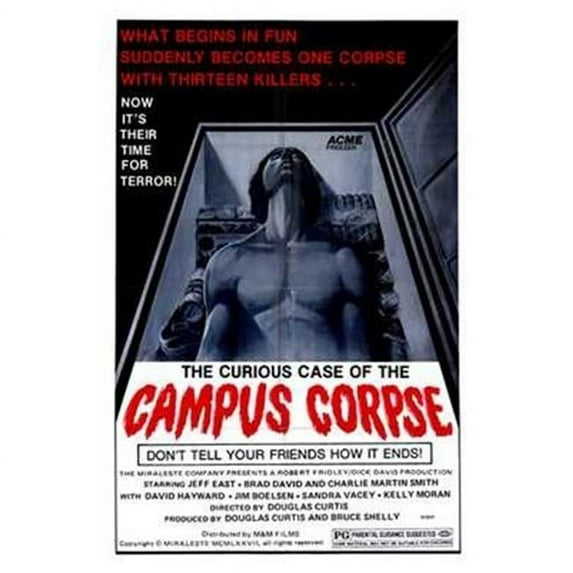 Curious Case of the Campus Corpse Movie Poster - 11 x 17 in.