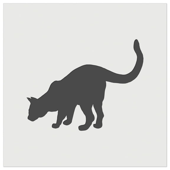 Curious Cat Solid DIY Cookie Wall Craft Stencil - 7.0 Inch
