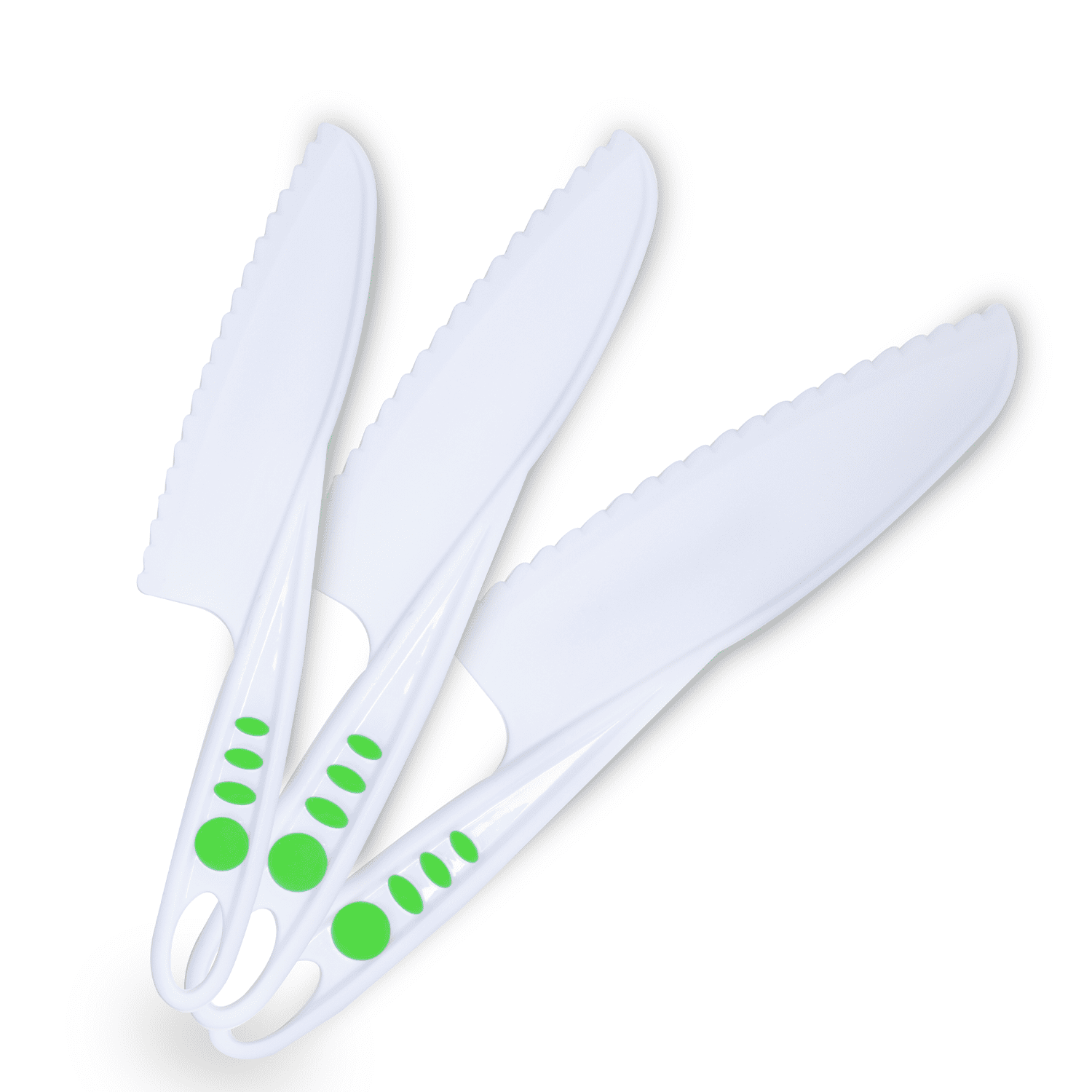 Curious Chef 3-Piece Nylon Knife Set, Real Cooking Tools Made To Fit Kids'  Hands; Great Gift For Birthdays, Holidays And Other Special Occasions 