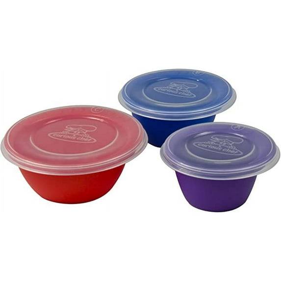 Curious Chef Children's 3-Piece Prep Bowl Set