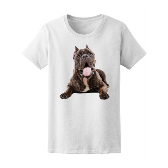 Curious Dog With Tongue Out T-Shirt Women -Image by Shutterstock, Female Small