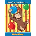 thumbnail image 1 of Curious George Invitations 8ct, 1 of 3