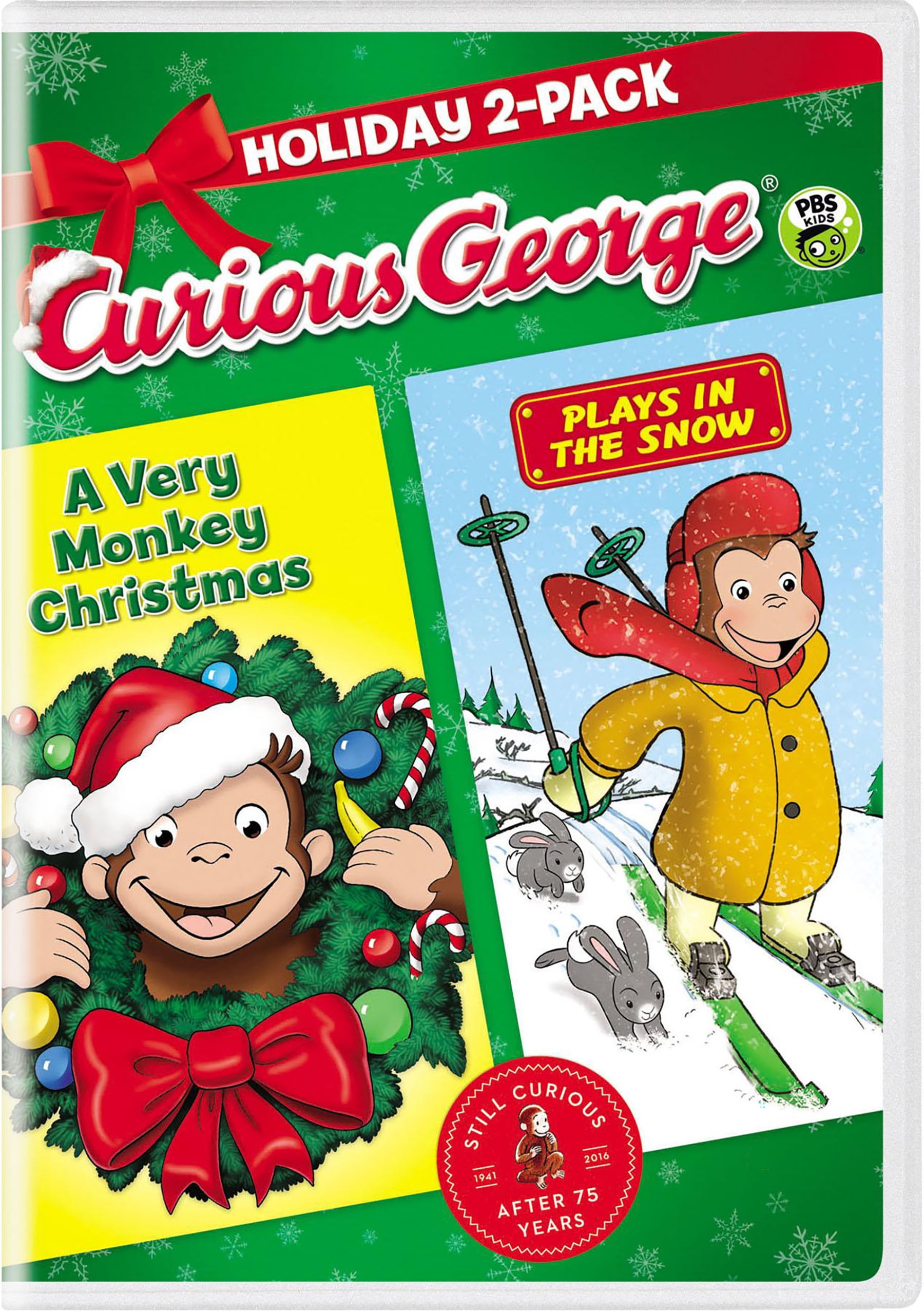 Curious George Holiday: Very Monkey Christmas + Plays In The Snow