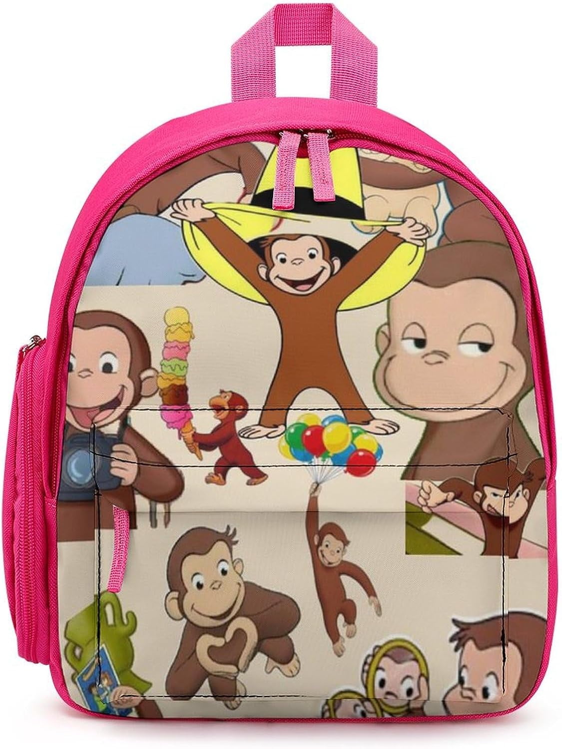 Curious George Anime Backpack Fashion Lightweight Laptop Backpack For ...