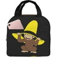 thumbnail image 1 of Curious George Anime Lunch Box Lunch Bag for Men Women Insulated Lunch Bags for Work Picnic Travel, 1 of 7