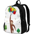 thumbnail image 1 of Curious George Backpack Laptop Backpack For Women 3d Printing Large Capacity Casual Daypack One Size, 1 of 7