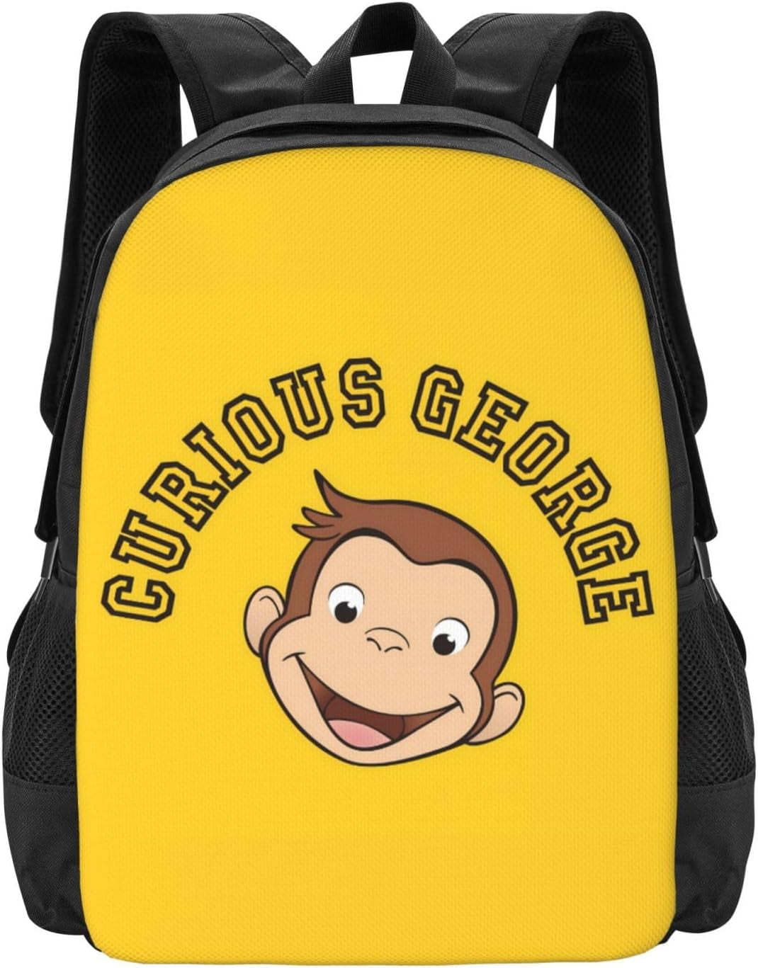 Curious George Backpack Laptop Backpack For Women 3d Printing Large ...