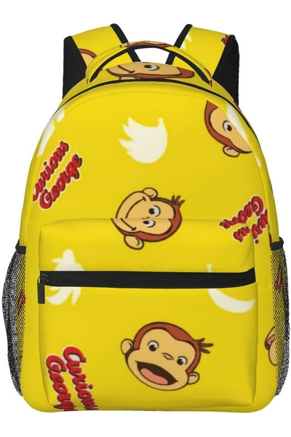 Curious George Backpack Lightweight School Travel Multifunctional Unisex Celebration Anime Character