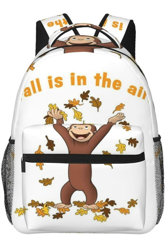 Curious George Backpack Lightweight School Travel Multifunctional Unisex Celebration Anime Character