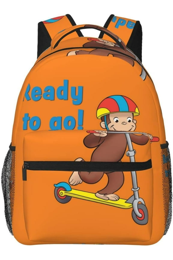 Curious George Backpack Lightweight School Travel Multifunctional Unisex Celebration Anime Character