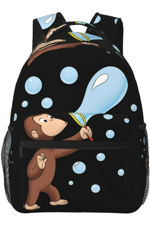 Curious George Backpack Lightweight School Travel Multifunctional Unisex Celebration Anime Character