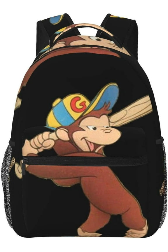 Curious George Backpack Lightweight School Travel Multifunctional Unisex Celebration Anime Character