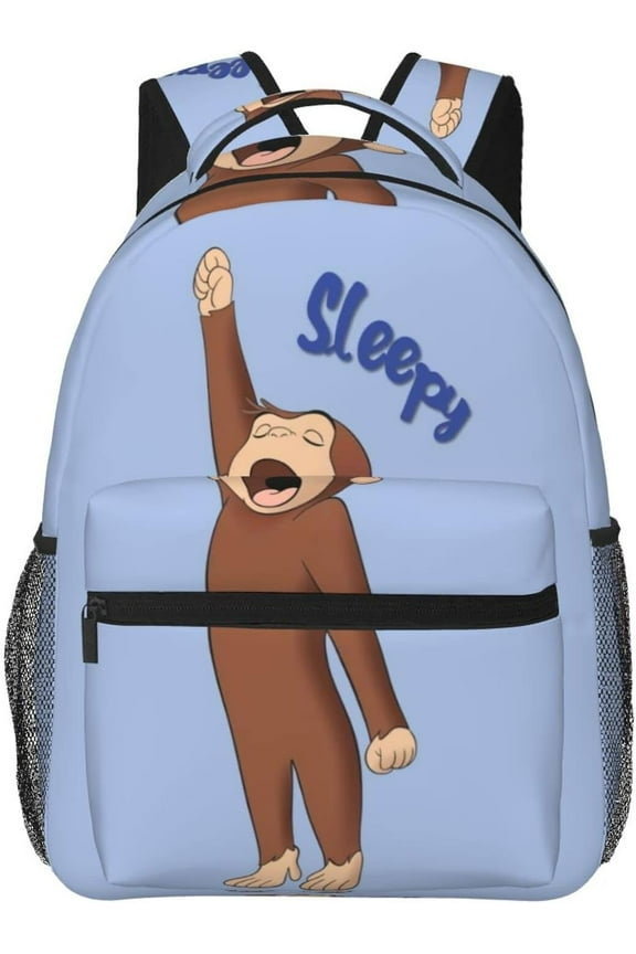 Curious George Backpack Lightweight School Travel Multifunctional Unisex Celebration Anime Character