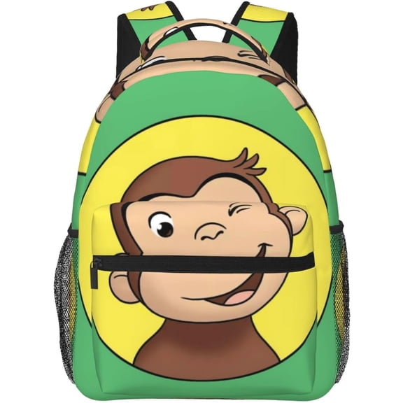 Curious George Backpack Lightweight School Travel Multifunctional Unisex Celebration Anime Character