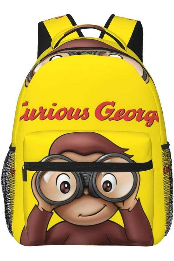 Curious George Backpack Lightweight School Travel Multifunctional Unisex Celebration Anime Character