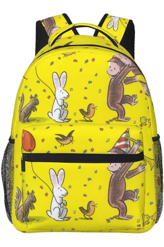 Curious George Backpack Lightweight School Travel Multifunctional Unisex Celebration Anime Character