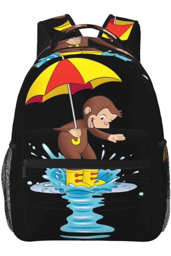 Curious George Backpack Lightweight School Travel Multifunctional Unisex Celebration Anime Character