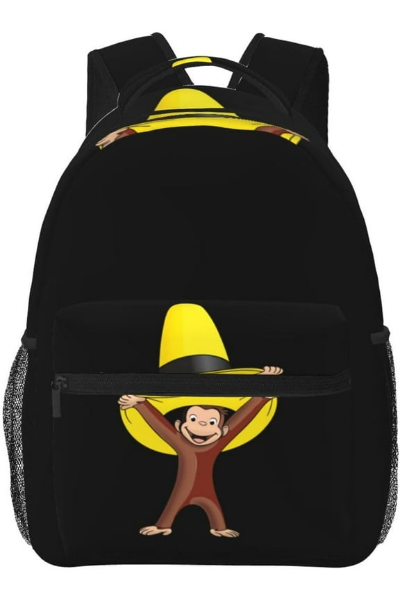 Curious George Backpack Lightweight School Travel Multifunctional Unisex Celebration Anime Character