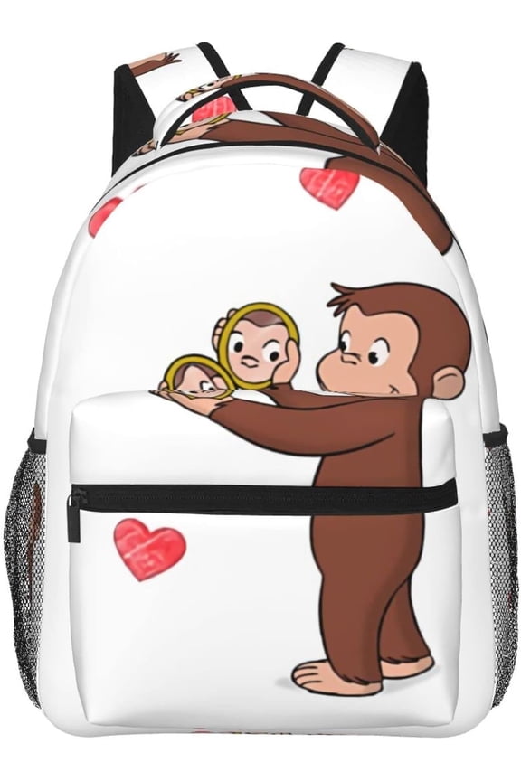 Curious George Backpack Lightweight School Travel Multifunctional Unisex Celebration Anime Character