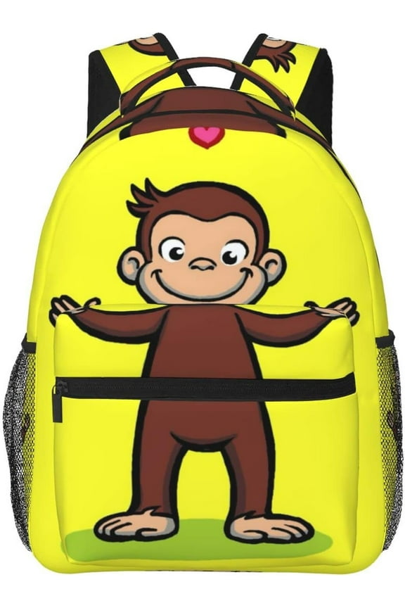 Curious George Backpack Lightweight School Travel Multifunctional Unisex Celebration Anime Character