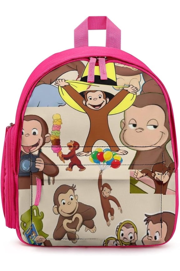 Curious George Backpack School Bag Cute Lightweigh Back to School Rucksack Bag As Gift