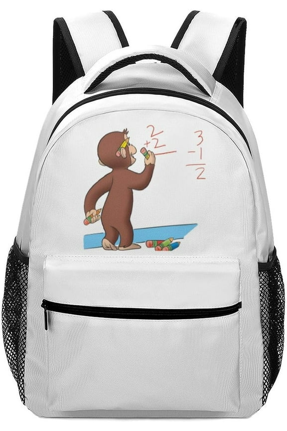 Curious George Backpack Unisex Wrinkle Resistant Cute Resistance Shrinkage Popular Fashionable Unisex Large Capacity