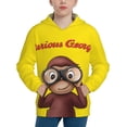 thumbnail image 1 of Curious George Boys' Hoodie Realistic 3d Print Graphic Hooded Sweatshirts With Drawstring, 1 of 5