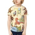 thumbnail image 1 of Curious George Boys' Shirt 3D Print Short Sleeve Tee Tshirt for Kids, 1 of 5