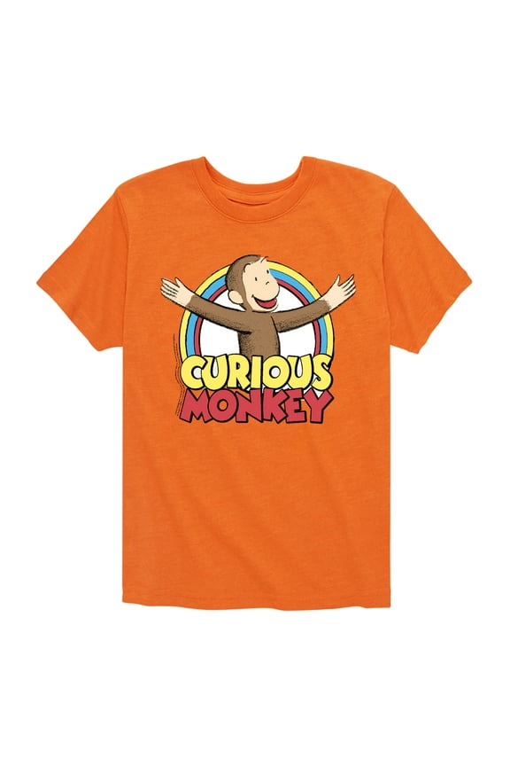- Classic Cartoons - Curious George - Toddler & Youth Short Sleeve Graphic T-Shirt