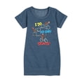 thumbnail image 1 of Curious George - Classic Cartoons - I Do My Own Tricks - Toddler & Youth Girls Fleece Dress, 1 of 4