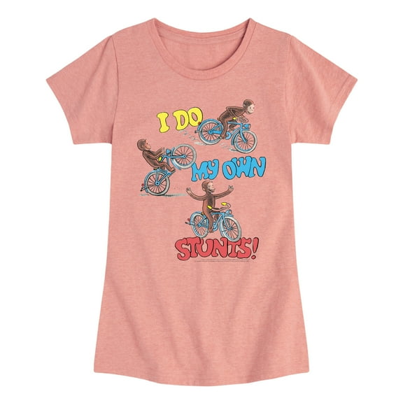 Curious George - Classic Cartoons - I Do My Own Tricks - Toddler & Youth Girls Short Sleeve Graphic T-Shirt