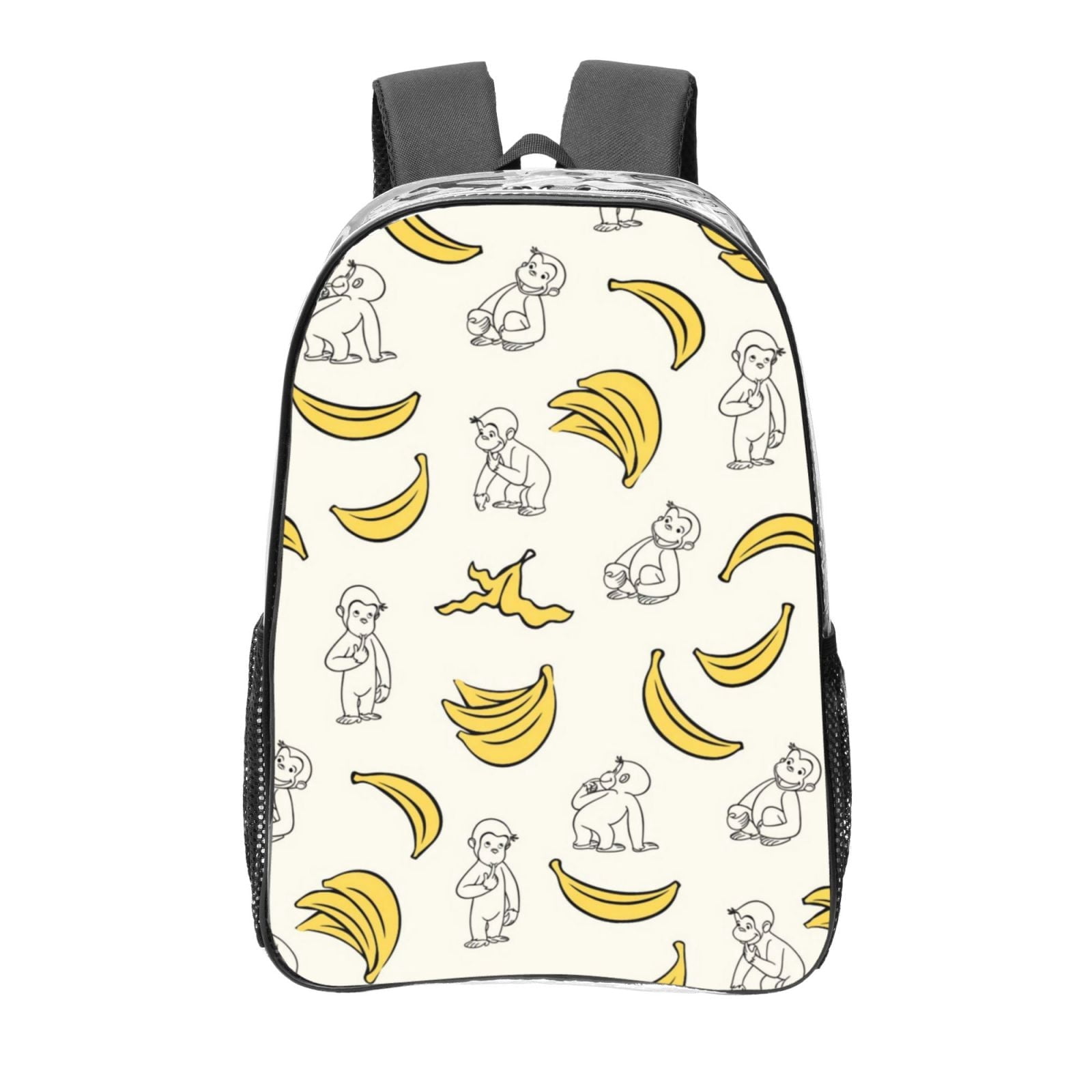 Curious George Clear Backpack 16 Inch Large Capacity PVC Transparent ...