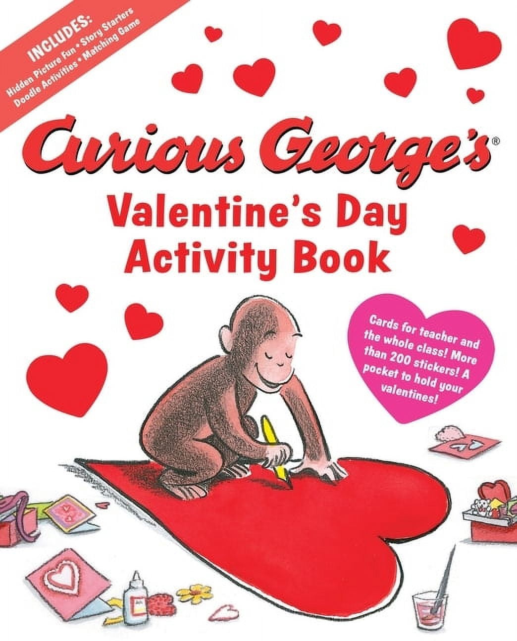 Walmart exclusive discounts  Curious George Curious George's Valentine's Day Activity Book, (Hardcover)