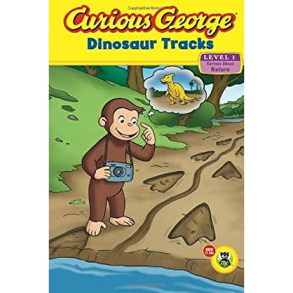 Pre-Owned Curious George Dinosaur Tracks (CGTV Reader) (Hardcover) 0547449607 9780547449609