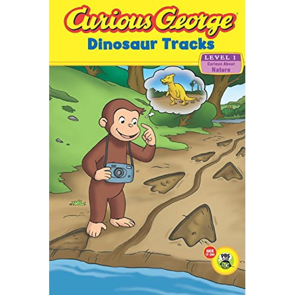 Pre-Owned Curious George - Dinosaur Tracks Paperback Julir Tibbott