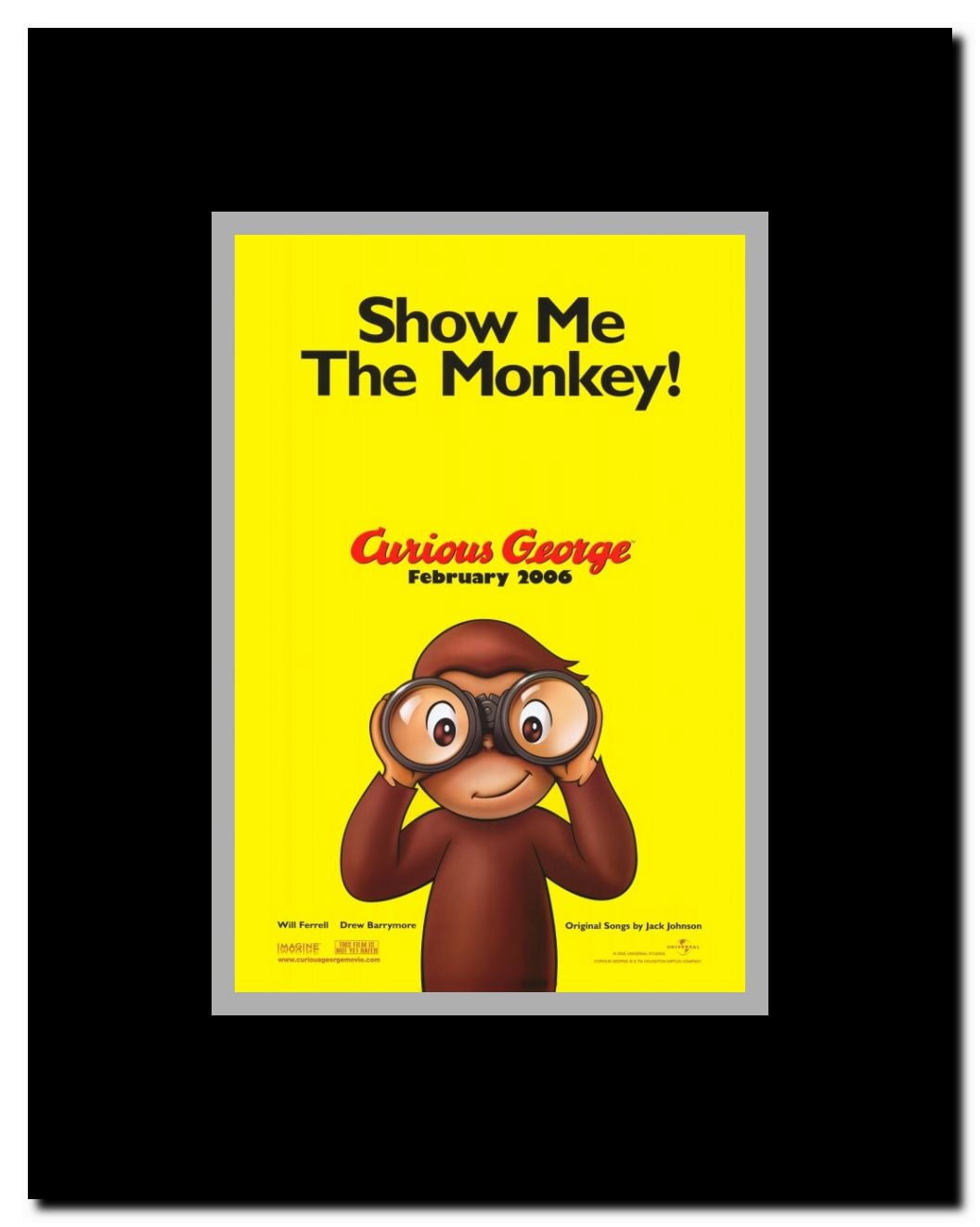 Curious George Framed Movie Poster