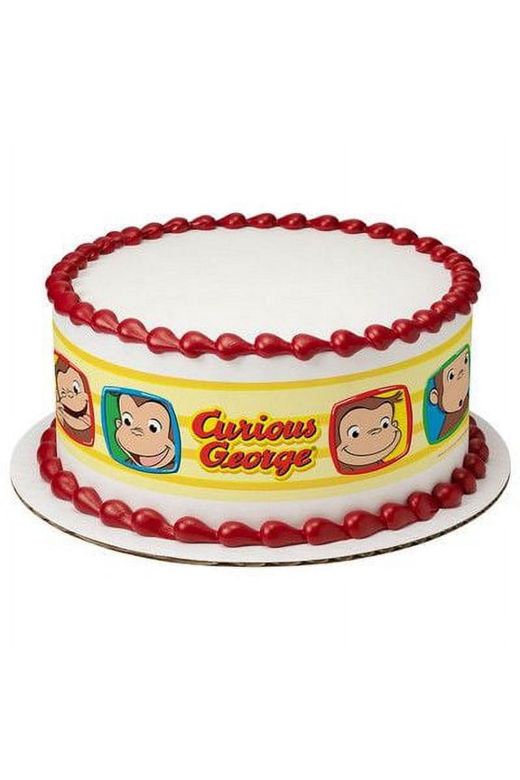 Curious George Funny Faces Edible Border Decoration