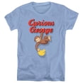 thumbnail image 1 of Curious George Hangin Out S/S Women's T-Shirt Carolina Blue Carolina Blue, 1 of 1