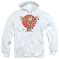 thumbnail image 1 of Curious George Lights Adult Pullover Hoodie Sweatshirt White, 1 of 1