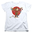 thumbnail image 1 of Curious George Lights S/S Women's T-Shirt White, 1 of 1