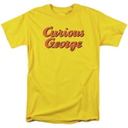 Curious George Logo Officially Licensed Adult T Shirt