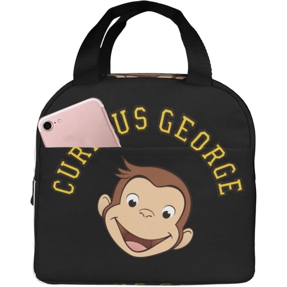 Curious George Lunch Bag,Lunch Box Waterproof Lunch Container for Office Picnic Work Travel Hiking ﻿