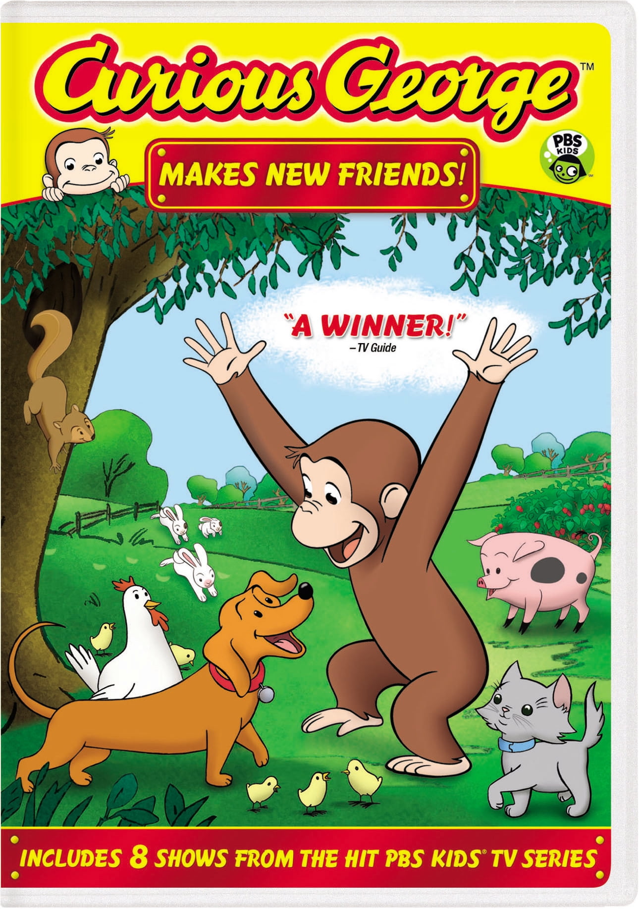 Curious George Makes New Friends DVD for Kids & Family