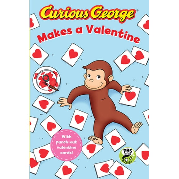 Pre-Owned Curious George Makes a Valentine (Cgtv Reader) (Paperback) 1328695565 9781328695567