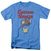 Curious George Men's Hangin Out T-shirt XX-Large Blue