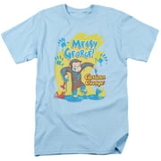 Curious George Messy George Officially Licensed Adult T Shirt
