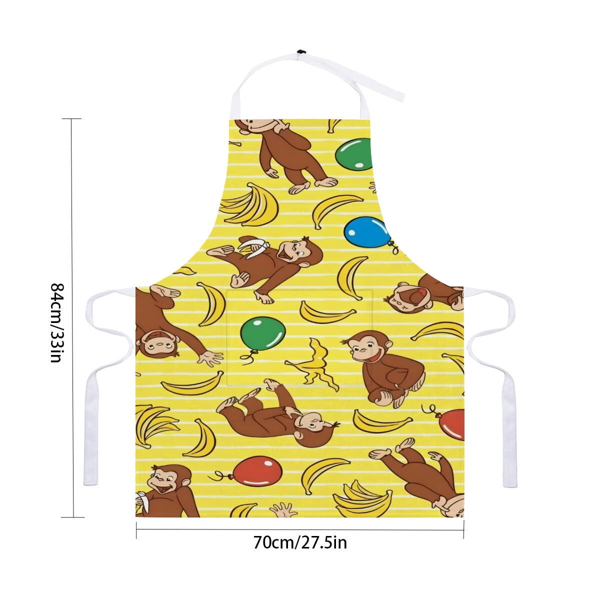 Curious George Monkey apron featuring waterproof and pocket design ...