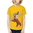 thumbnail image 1 of Curious George Novelty Shirt for Boys 3D Printed T-Shirt Fashion Tees Cool Merch for Kids, 1 of 5