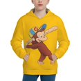 thumbnail image 1 of Curious George Printing Hooded Sweater Hoodies For Teens Boys Girls With Pocket Sweatshirt Hoody, 1 of 5